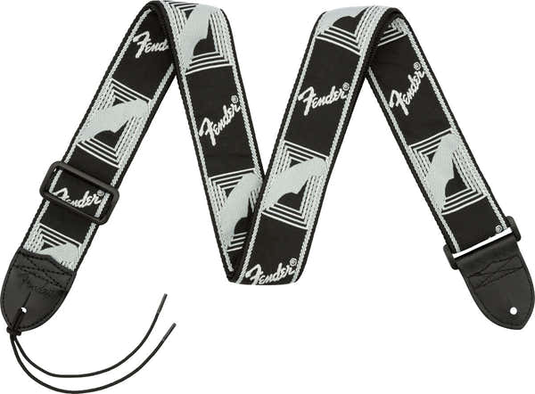 2" Monogrammed Strap Black/Light Grey/Dark Grey