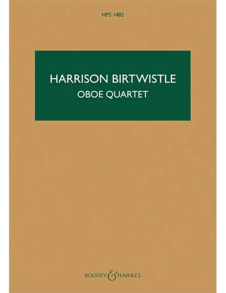 Birtwistle - Oboe Quet Hps 1482 - Hautbois Violon Alto Et Violoncelle