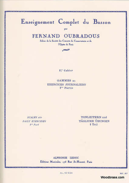 Leduc Oubradous - Enseignement Complet Du Basson Vol.1