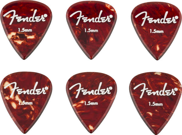 Fender Aero Acrylplektren 6 Stück 1.5mm