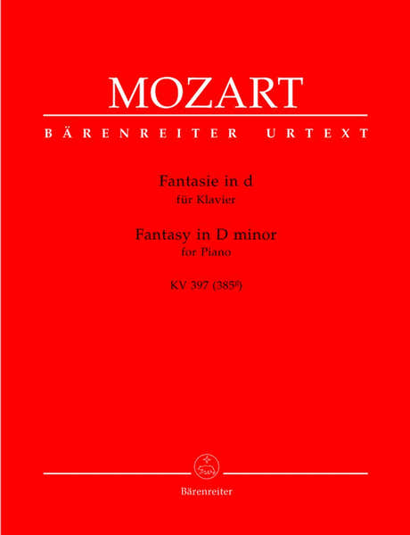 Mozart W.a. - Fantaisie En Re Mineur KV 397 (385G) - Piano