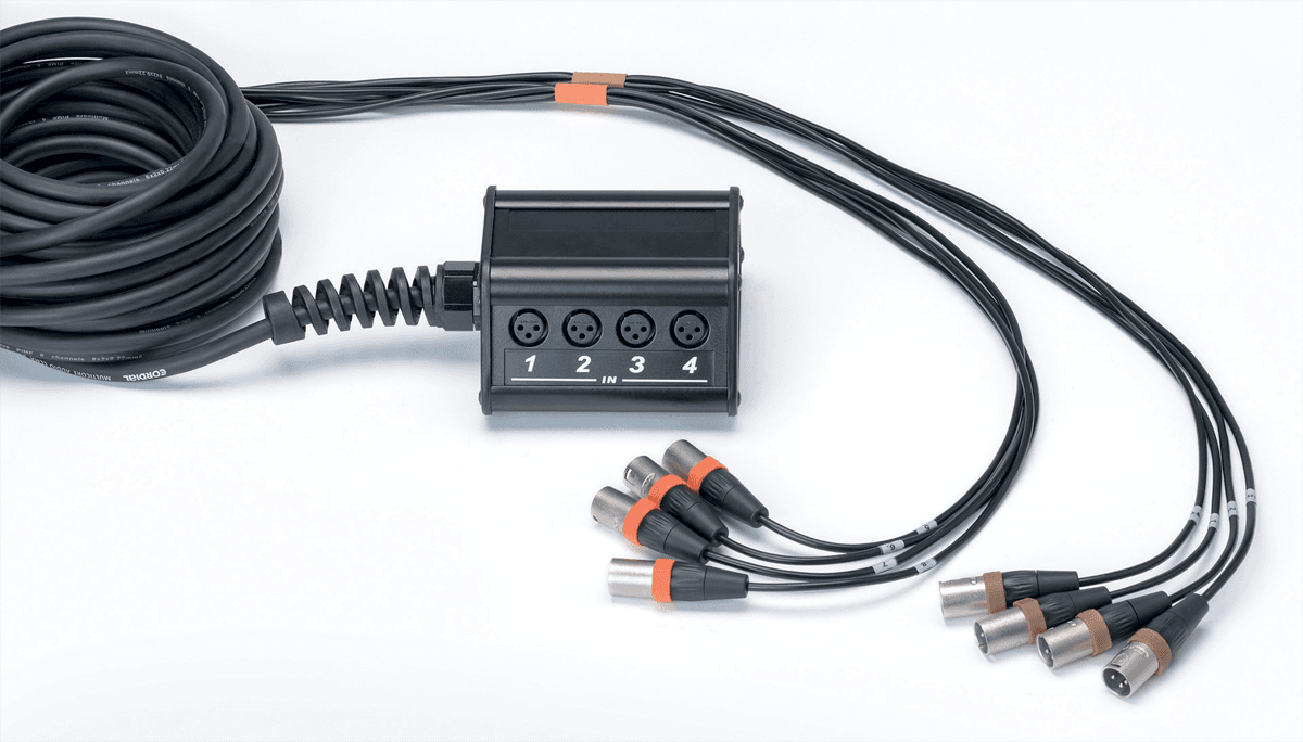 Bühnenbox 8 XLR Eingänge Kabel 15 M