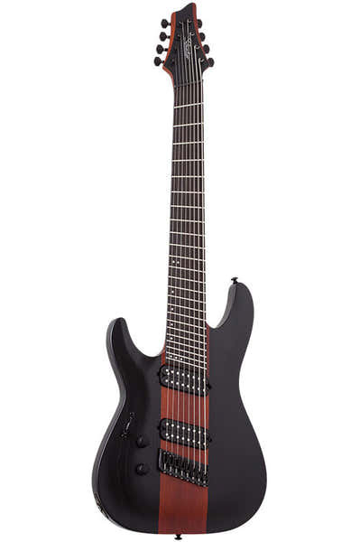 Schecter C-8 Multi-Scale Rob Scallon LH Satin Dark Roast