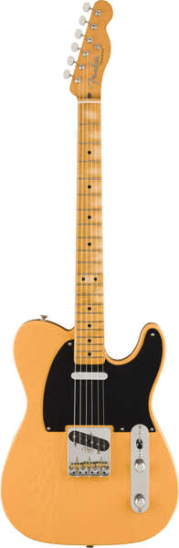 Fender Telecaster Vintera II Road Worn 1951 75 Anni MN Biondo Butterscotch - Ricondizionato