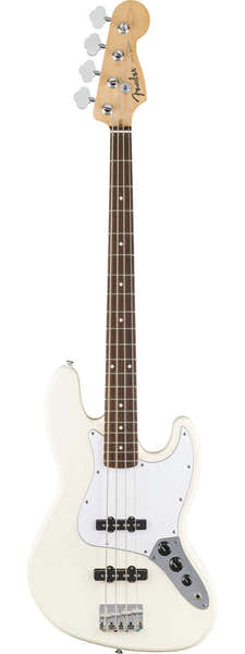 Fender Standard Jazz Bass LRL White Pickguard Olympic White