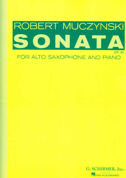 Muczynski - Sonata Op. 29 - Saxophone et Piano