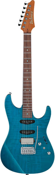 Ibanez MMN1-TAB Transparent Aqua Blue Signature Martin Miller