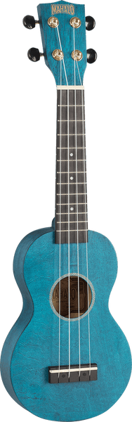 Ukulele Sopran Slim Satinblau + Tasche