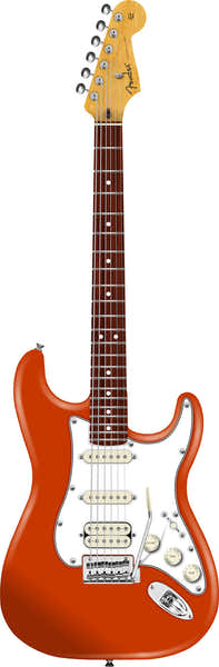 Fender Stratocaster HSS Player II RW Arancio Rallye