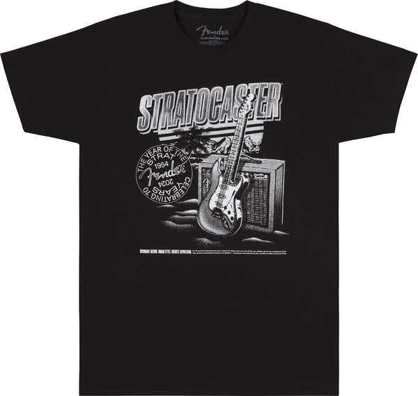 "L" Stratocaster 70Th Anni Tee Black