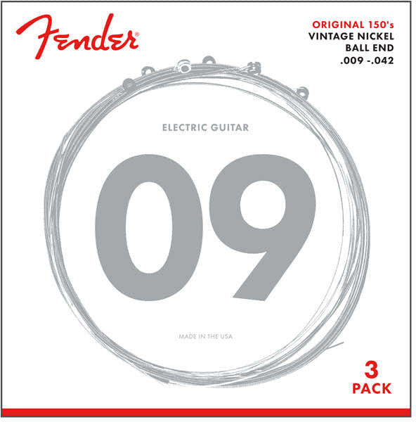 Original 150 Vintage Nickel 9-42 Pack de 3