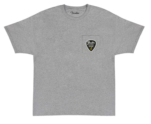 "L" Pick Patch Pocket Tee Athletic Gray