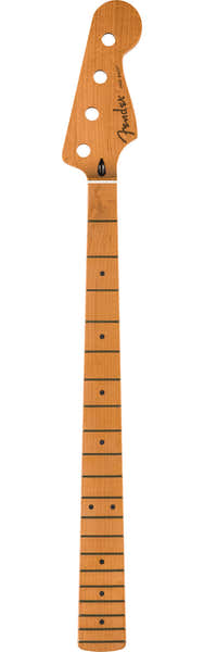 Fender Satin Roasted Maple Jazz Bass Neck 20 Jumbo Frets 12 Maple Flat Oval Shape