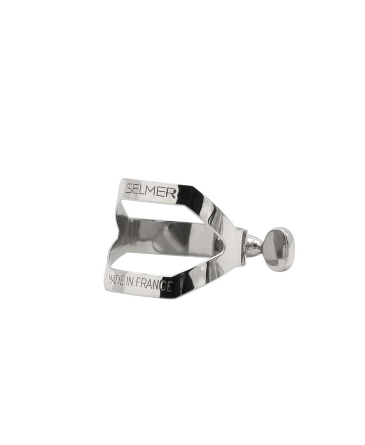 Ligature Sax Ténor Argentée (Bec Ébonite)
