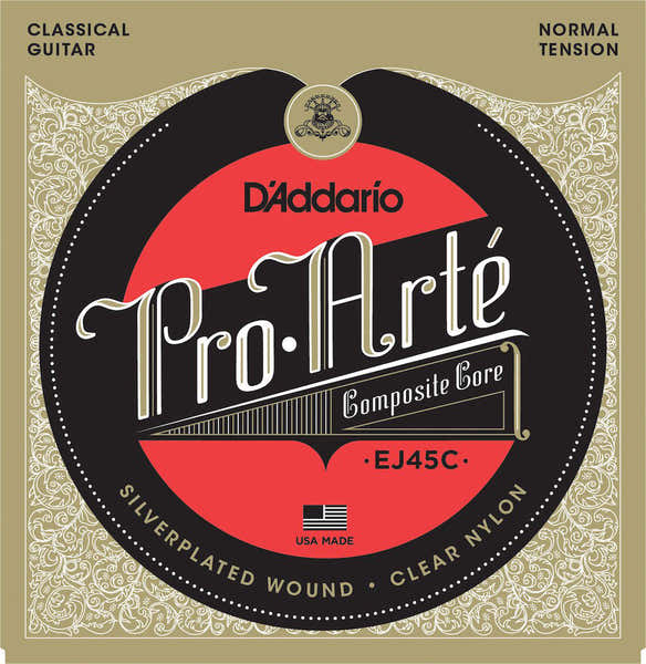 D'ADDARIO EJ45C PRO-ARTE COMPOSITE CLASSICAL GUITAR STRINGS NORMAL TENSION
