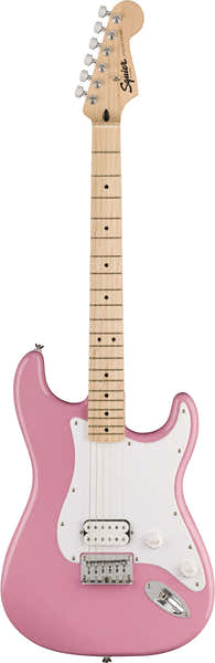Squier Stratocaster HT Sonic Mn Rosa brillante