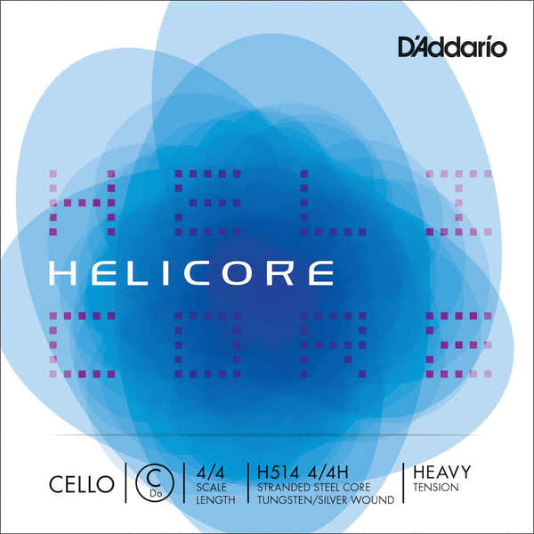 4/4 HELICORE CORDE DO HEAVY/FILE ARGENT