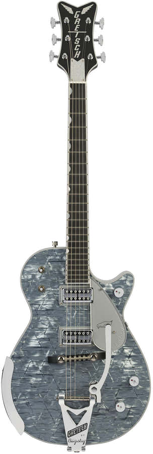 G6134T-58 LTD Penguin String-Thru Bigsby Ebo Azzurro perlato