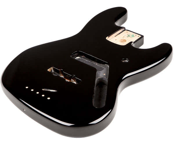STANDARD JAZZ BASS KORPUS AUS ERLENHOLZ, SCHWARZ