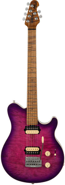 Music Man Axis Super Sport Trem Olallieberry Geflammte Decke