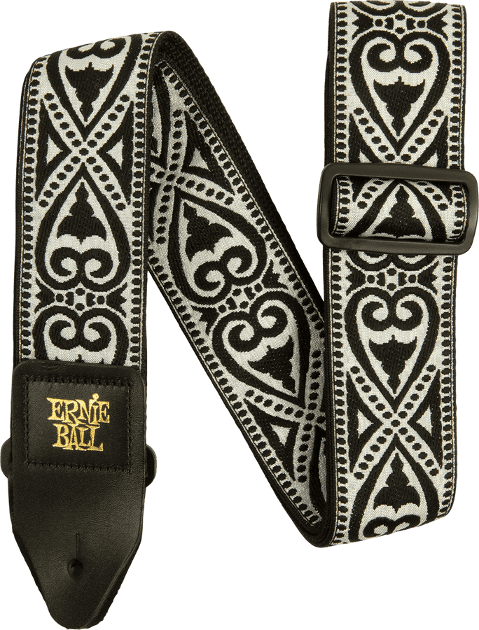 Sangle Jacquard Black Heart