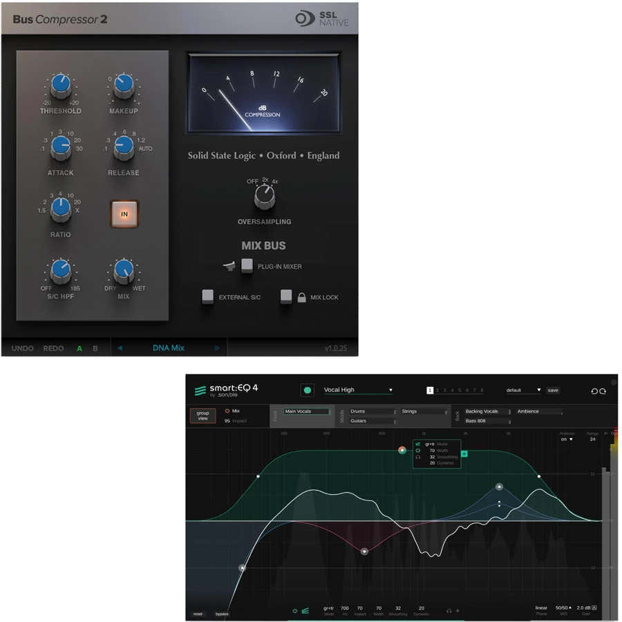 SSL Bus-Kompressor 2 + Sonible Smart:Eq