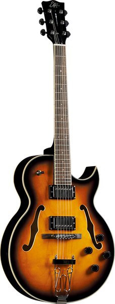 Jazz hollowbody single cut Sunburst