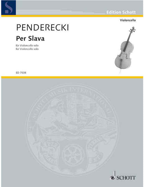 Penderecki - Per Slava - Violoncelle