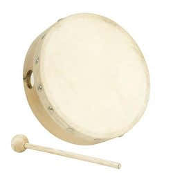 Tamburin Naturfell 15 CM