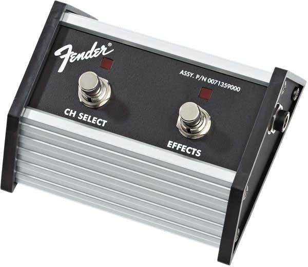 Fender 2-BUTTON FOOTSWITCH: CHANNEL SELECT / EFFECTS ON/OFF WITH 1/4" JACK