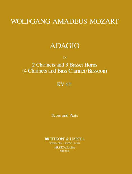 Musica Rara MOZART W.A. - ADAGIO KV 484A (411)