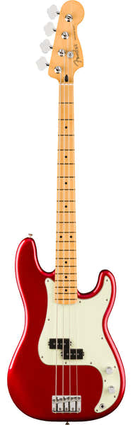 Fender Precision Bass 75 Anni Player II, MN Candy Apple Rot