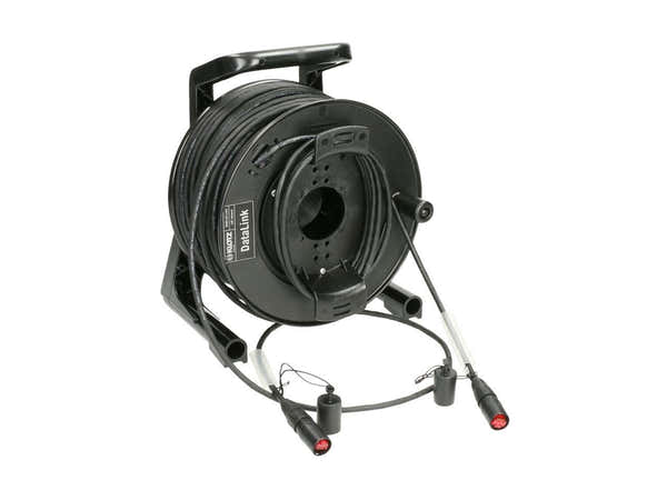 Klotz CP5EE1YW50 50M CAT5E PVC BLACK WITH 2 X EHTERCON REELS