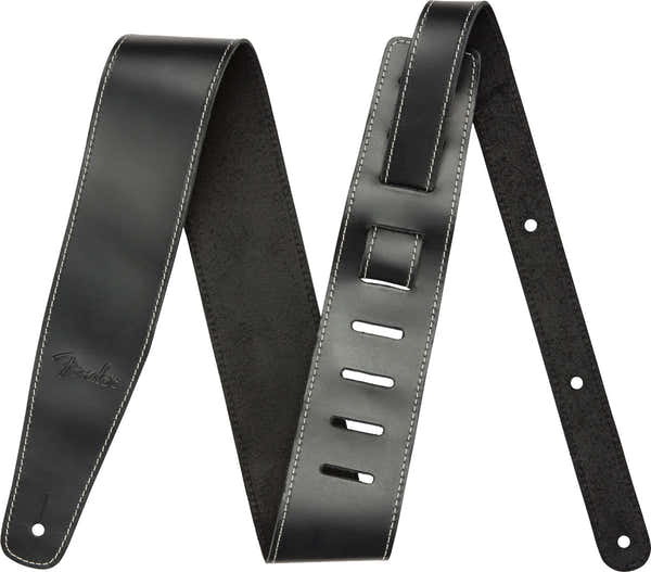Broken-In Leather Strap Black 2.5