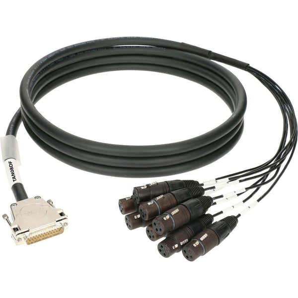 Klotz TAN08DF01.0 8-CH Loom Symetrique 1M 25P Dsub M - 8X XLR F