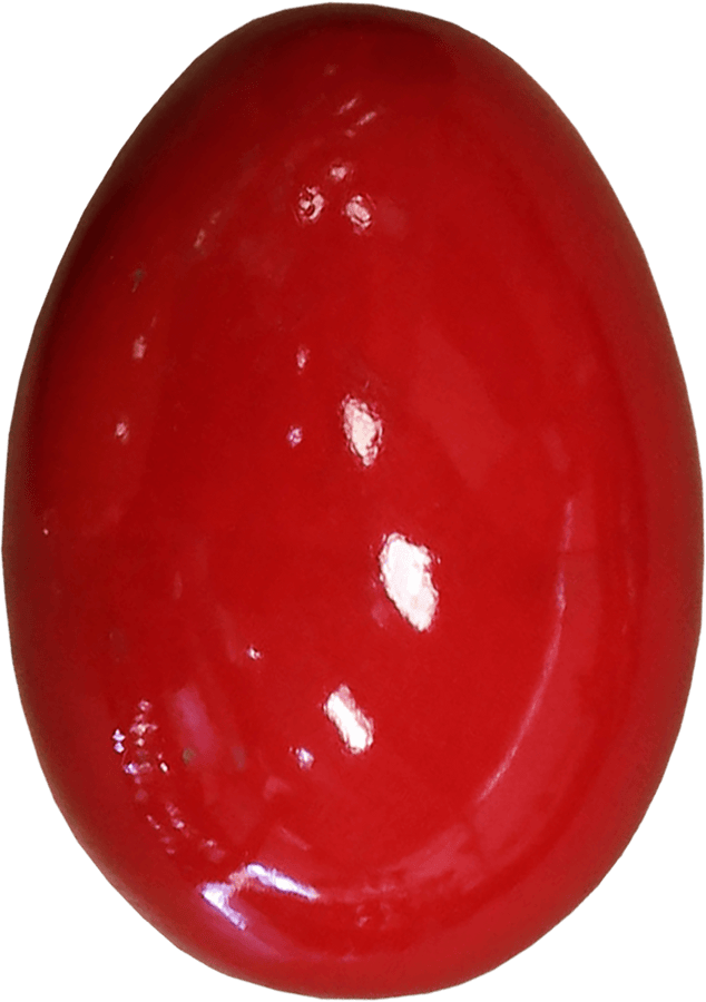Shakers Oeufs En Bois Rouge