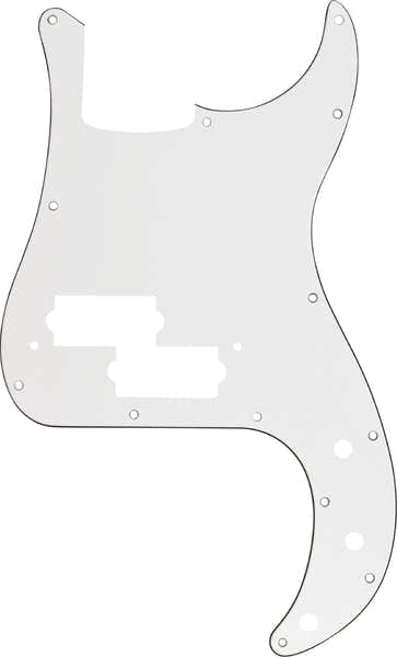 Schlagbrett Precision Bass 13 Löcher W/B/W 3-lagig