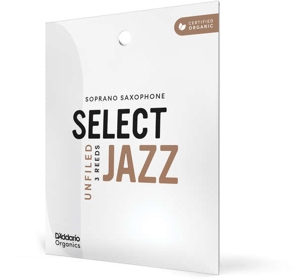 D'addario - Rico Organic Select Jazz Unfiled 2 Medium Sax Soprano (x 3)