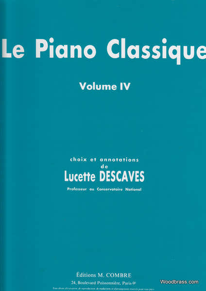 Descaves - Le Piano Classique Vol.4 - Piano