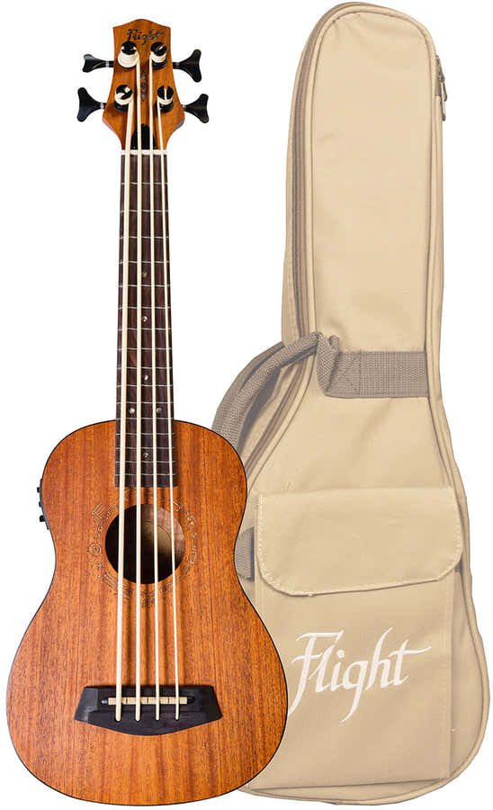 DUBS Electro-Acoustic Bass Ukulele (With Bag)