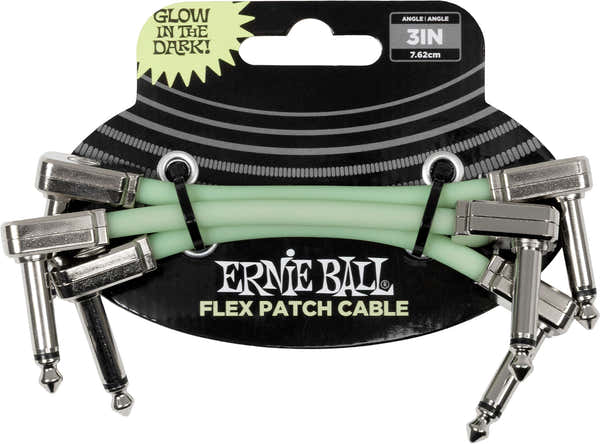 Ernie Ball Flex 7,5cm - Pack de 3 Phosphorescent