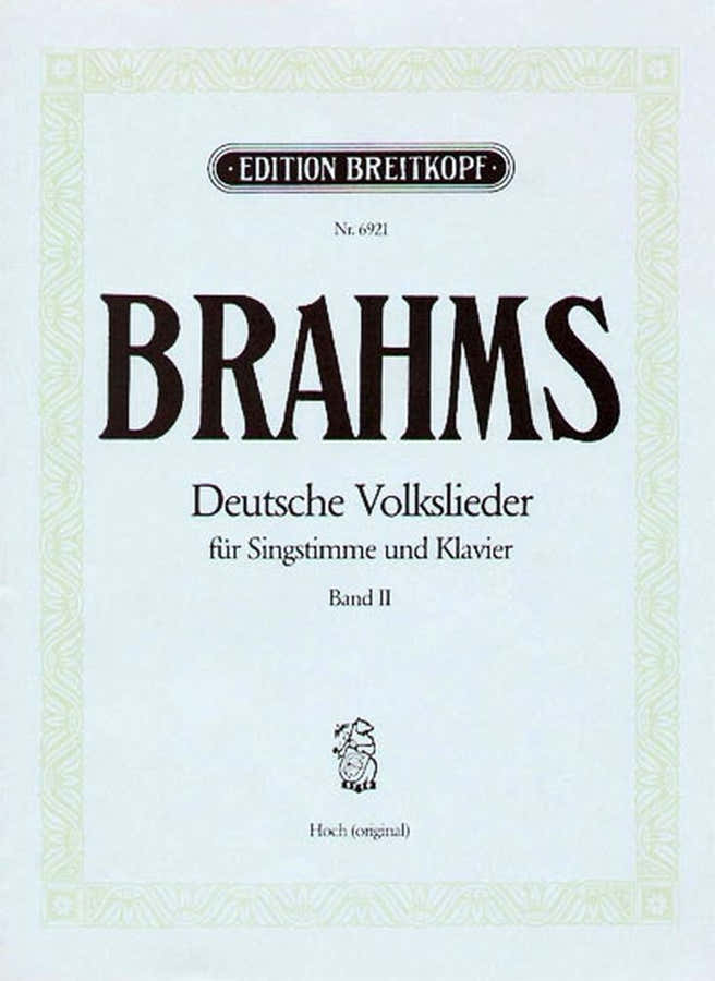BRAHMS J. - DEUTSCHE VOLKSLIEDER BAND 2