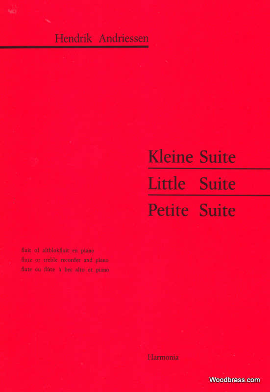 Andriessen H. - Kleine Suite - Altblockflöte und Klavier