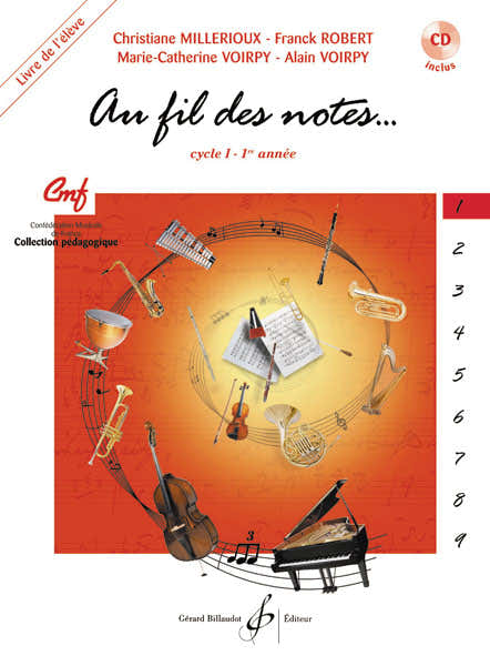 Billaudot Au Fil Des Notes Vol.1 + CD (eleve)