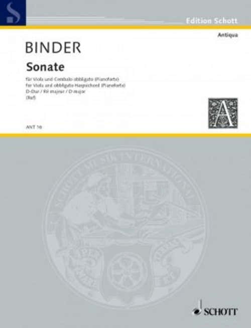 Binder C.S. - Sonata in Re maggiore - Viola e Pianoforte