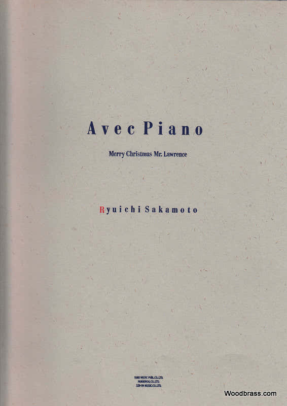 SAKAMOTO RSAKAMOTO R. - AVEC PIANO - MERRY CHRISTMAS MISTER LAWRENCE - PIANO