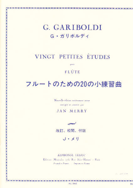 Gariboldi G. - 20 Petites Etudes - Flute
