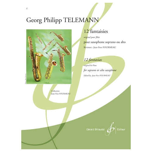Telemann G.-PH. - 12 Fantaisies - Saxophone Seul