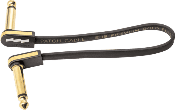 Câble de Patch Guitare 18 CM Compact Or