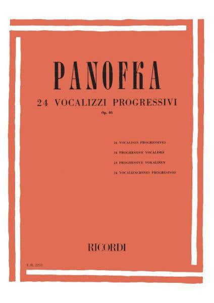 PANOFKA H. - 24 VOCALIZZI PROGRESSIVI OP.85 - CHANT